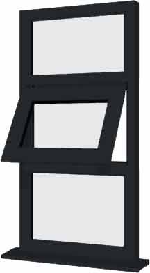 Grey uPVC Window - Design 89
