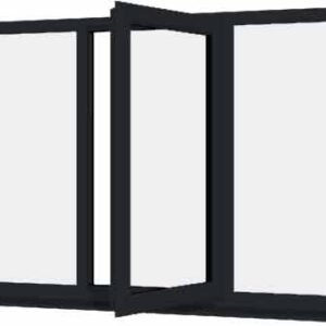 Grey uPVC Window - Design 70