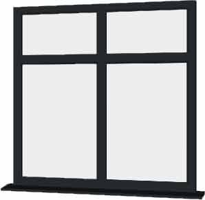 Grey uPVC Window - Design 67