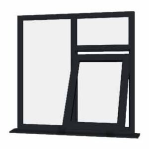 Grey uPVC Window - Design 62