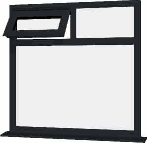 Grey uPVC Window - Design 60