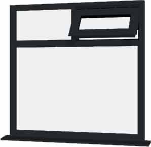 Grey uPVC Window - Design 59