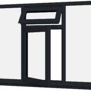Grey uPVC Window - Design 56