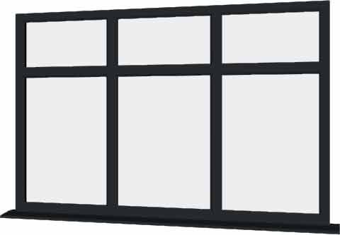 Grey uPVC Window - Design 55