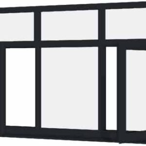 Grey uPVC Window - Design 54