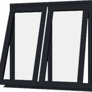 Grey uPVC Window - Design 51