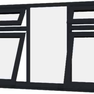 Grey uPVC Window - Design 50