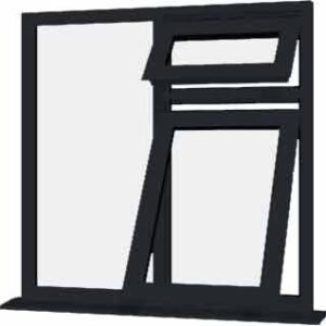 Grey uPVC Window - Design 47