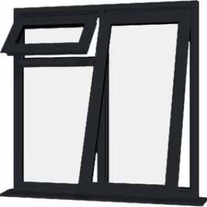 Grey uPVC Window - Design 44
