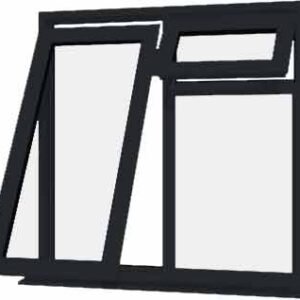 Grey uPVC Window - Design 43