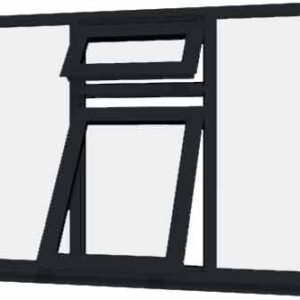 Grey uPVC Window - Design 42