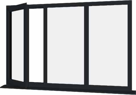 Grey uPVC Window - Design 41