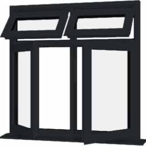 Grey uPVC Window - Design 39