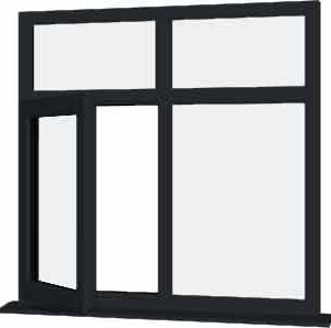 Grey uPVC Window - Design 30