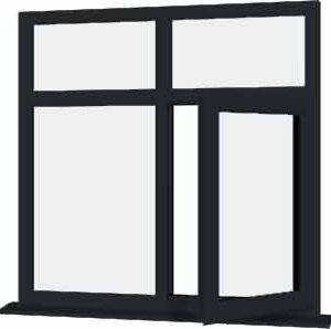 Grey uPVC Window - Design 29
