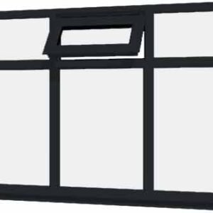 Grey uPVC Window - Design 26