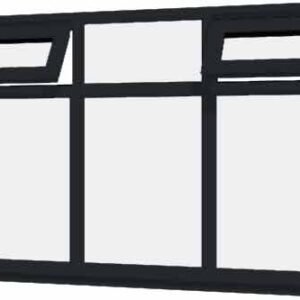 Grey uPVC Window - Design 22