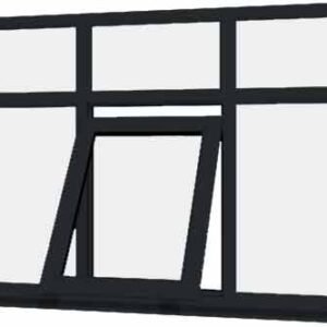 Grey uPVC Window - Design 21