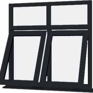 Grey uPVC Window - Design 20