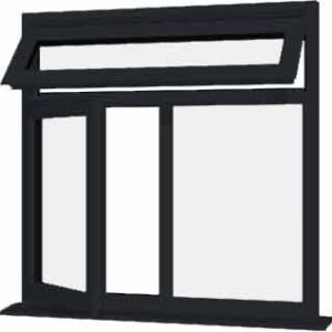 Grey uPVC Window - Design 19