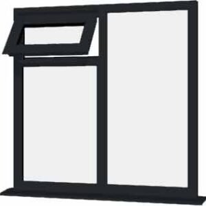 Grey uPVC Window - Design 14
