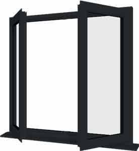 Grey uPVC Window - Design 90
