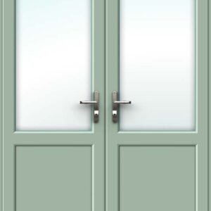Half Glazed Chartwell Green French Door - Set