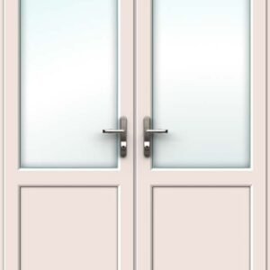 Half Glazed Cream French Door - Set