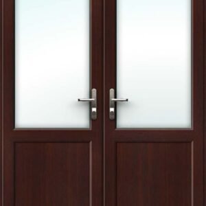 Half Glazed Rosewood French Door - Set