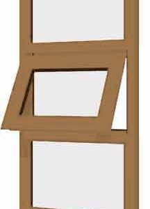 Irish Oak uPVC Window - Design 89