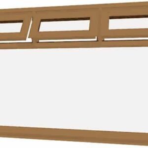Irish Oak uPVC Window - Design 81