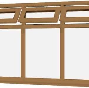 Irish Oak uPVC Window - Design 74