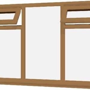 Irish Oak uPVC Window - Design 72