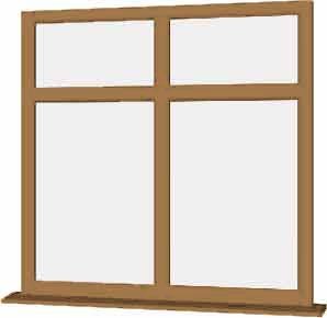 Irish Oak uPVC Window - Design 67