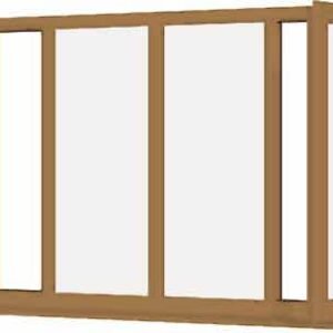 Irish Oak uPVC Window - Design 65