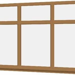 Irish Oak uPVC Window - Design 55