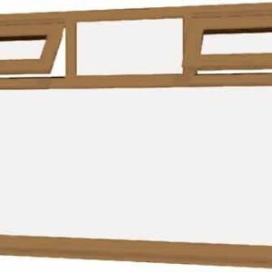 Irish Oak uPVC Window - Design 53