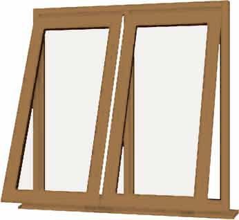 Irish Oak uPVC Window - Design 51