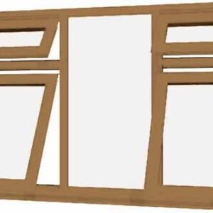 Irish Oak uPVC Window - Design 50