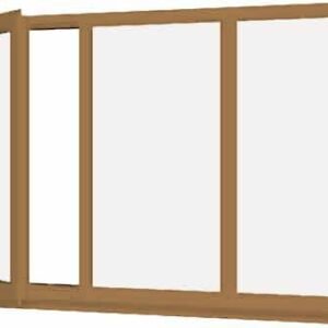 Irish Oak uPVC Window - Design 41