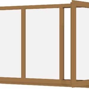 Irish Oak uPVC Window - Design 40