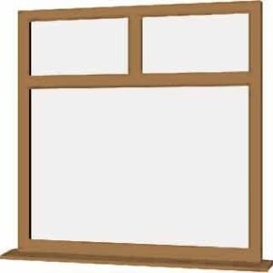 Irish Oak uPVC Window - Design 27