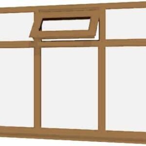 Irish Oak uPVC Window - Design 26
