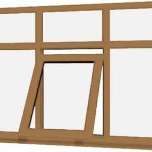 Irish Oak uPVC Window - Design 21