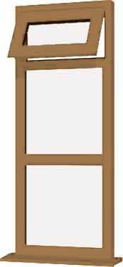 Irish Oak uPVC Window - Design 16
