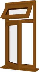 Oak uPVC Window - Design 94
