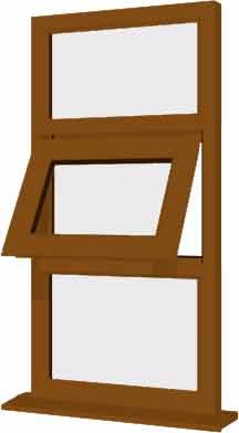 Oak uPVC Window - Design 89