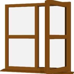 Oak uPVC Window - Design 3