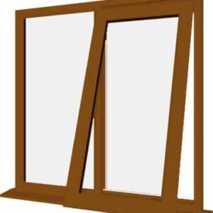 Oak uPVC Window - Design 87