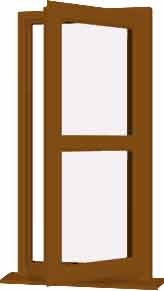Oak uPVC Window - Design 1